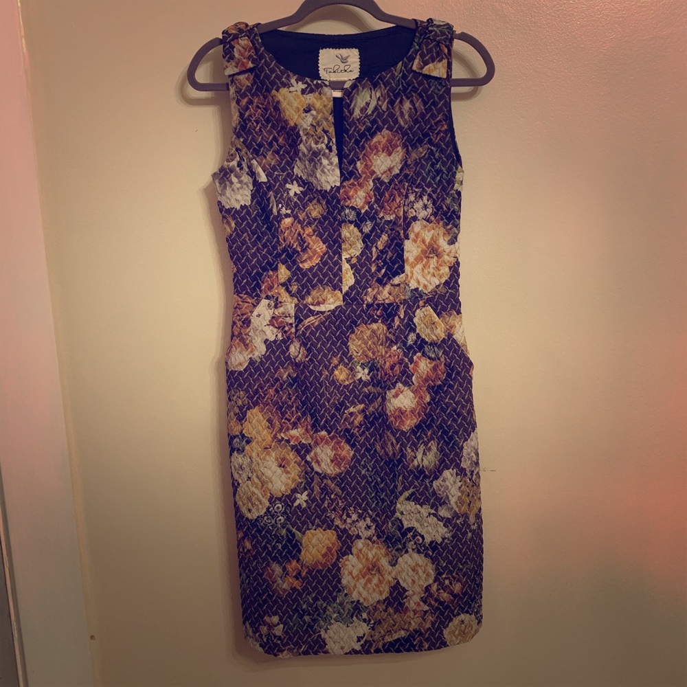 Anthropology floral dress